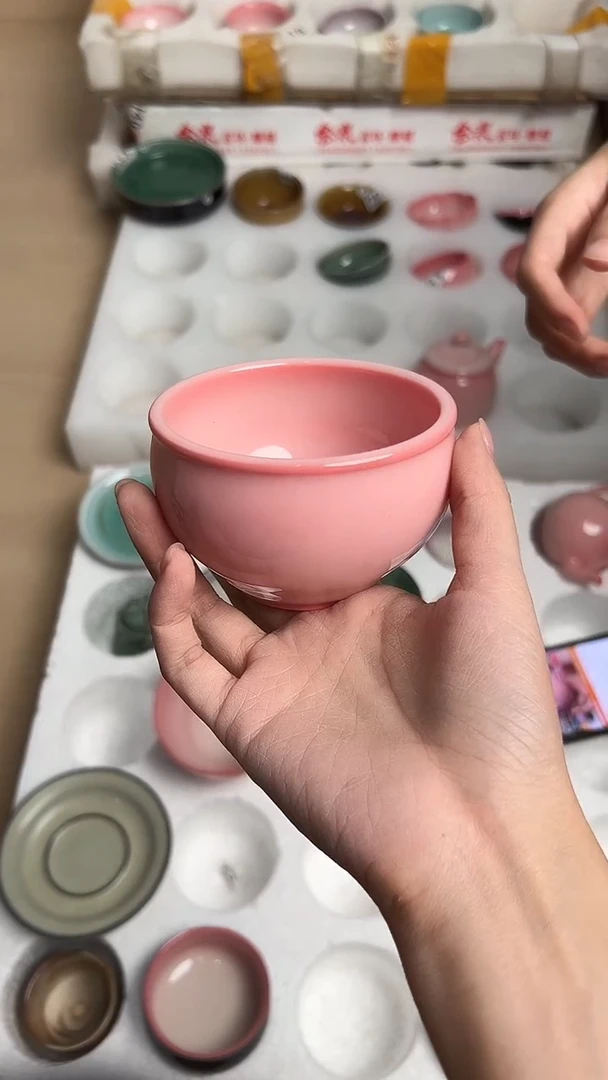 龙泉云间青瓷小米茶器