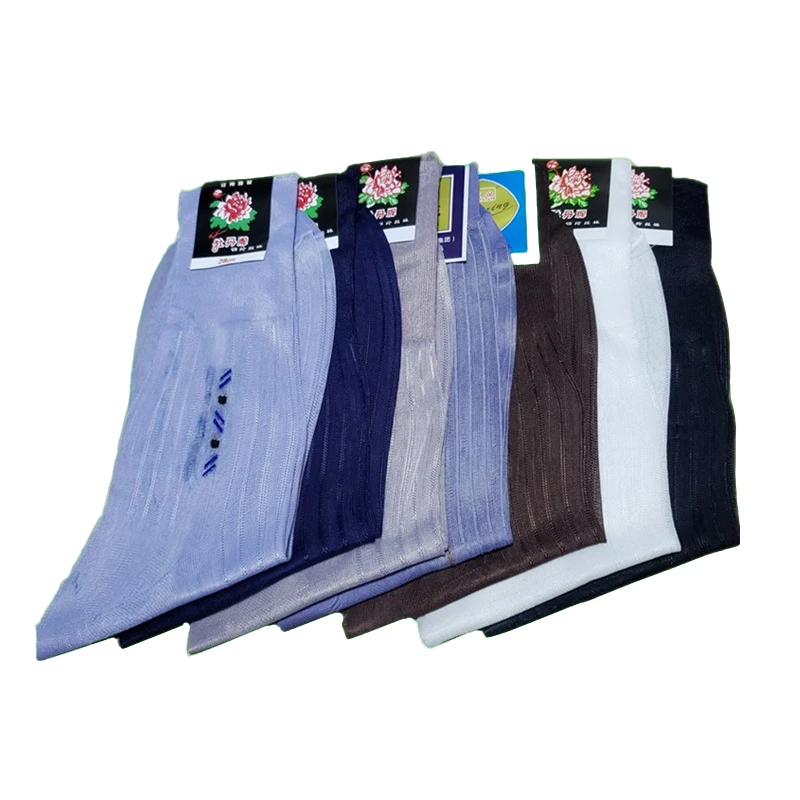 【三双装】男士锦纶丝袜老式松口丝袜老式尼龙袜子