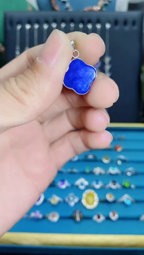 【闪购商品】青金石颈饰银S925镶嵌1211