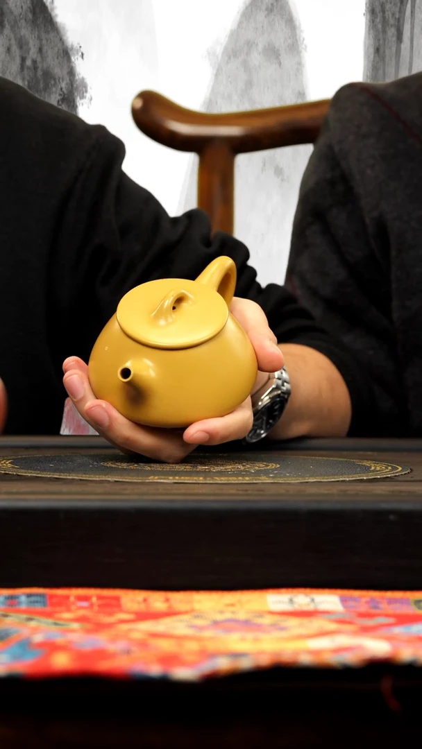 【闪购商品】紫砂茶壶BYM 黄金朱泥 石瓢