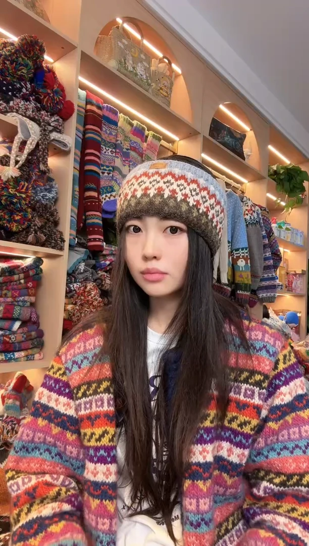 羊毛咖色发带羊毛