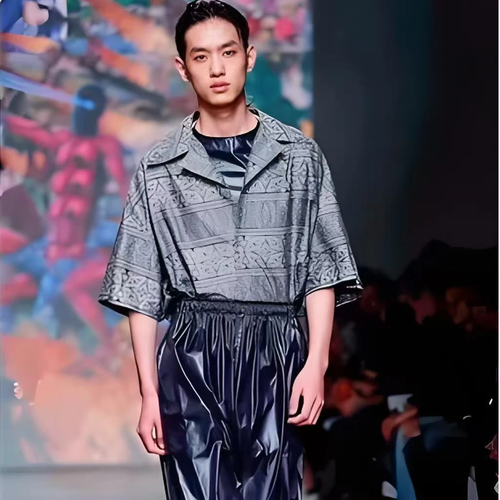 7857-2025男女同款夏季短袖潮牌高级轻奢宽松百搭T恤轻奢高级