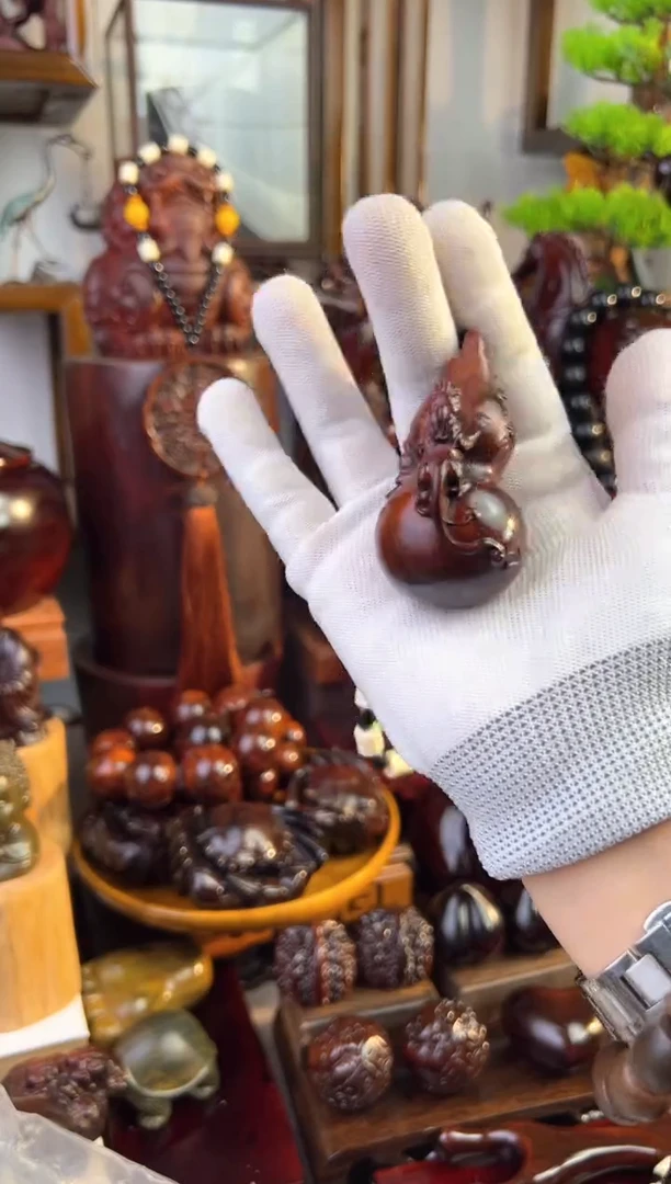 【闪购商品】木貔貅葫芦手把件挂件