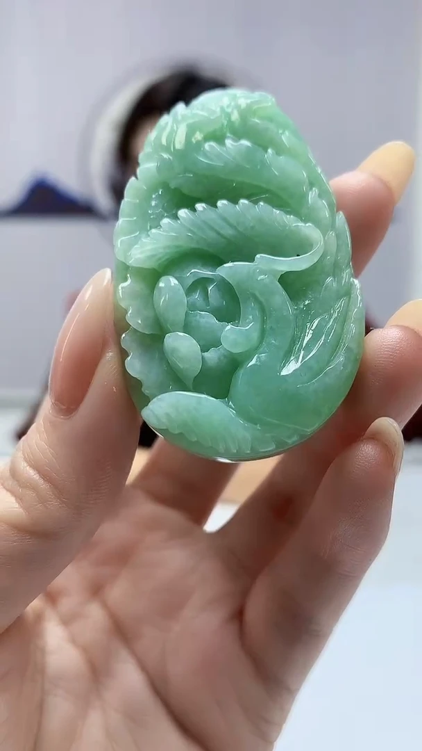 【闪购商品】定制翡翠未镶嵌4829DD-毛货挂件14