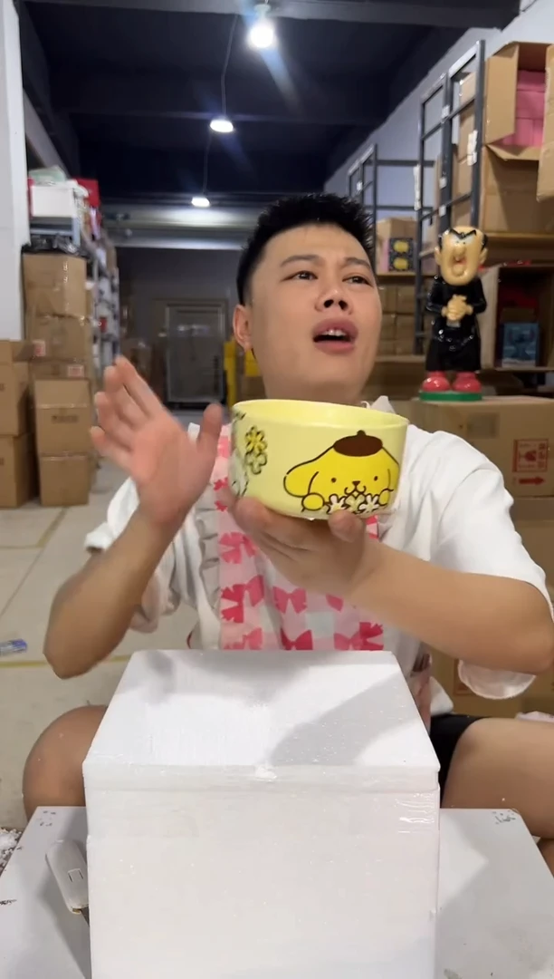 瓷片陶瓷碗布丁狗碗