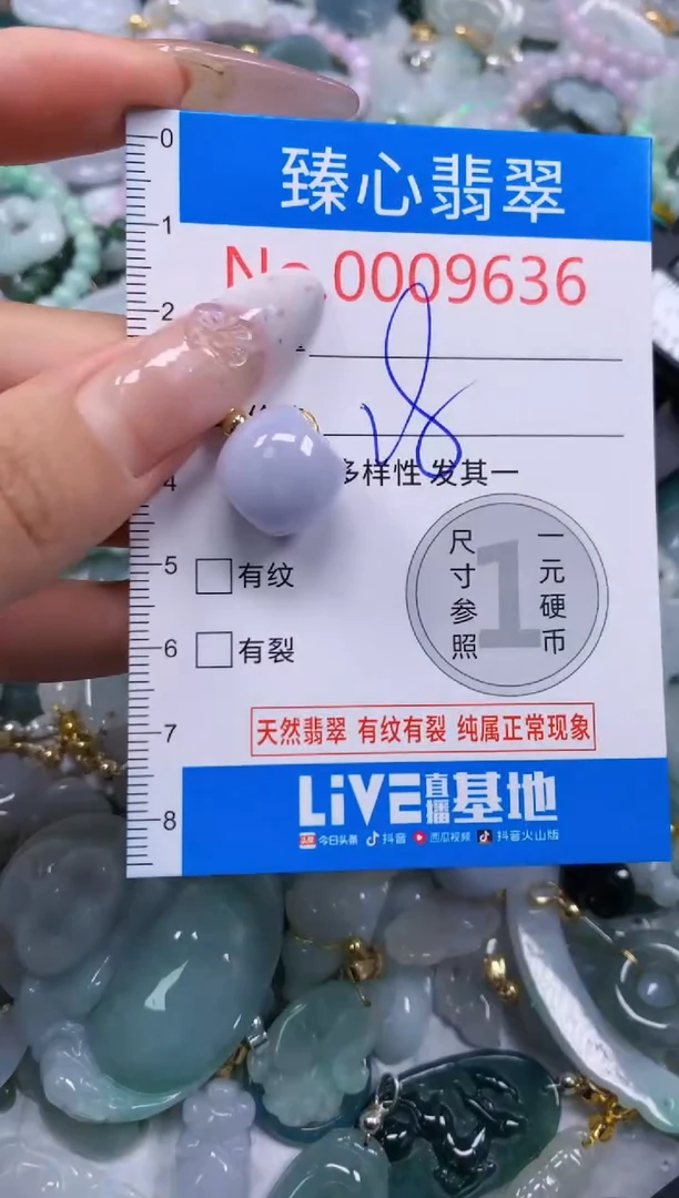 吊坠(不含链)未镶嵌翡翠9636