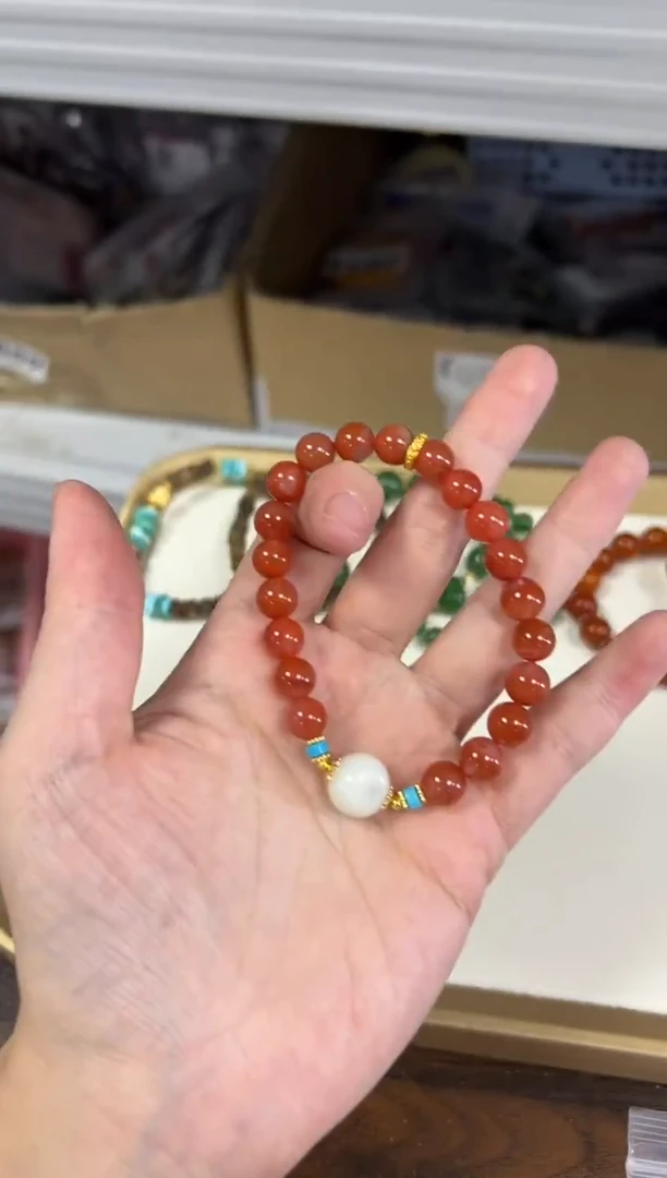 未镶嵌手链南红玛瑙孤品南红玛瑙设计款手链[2925]