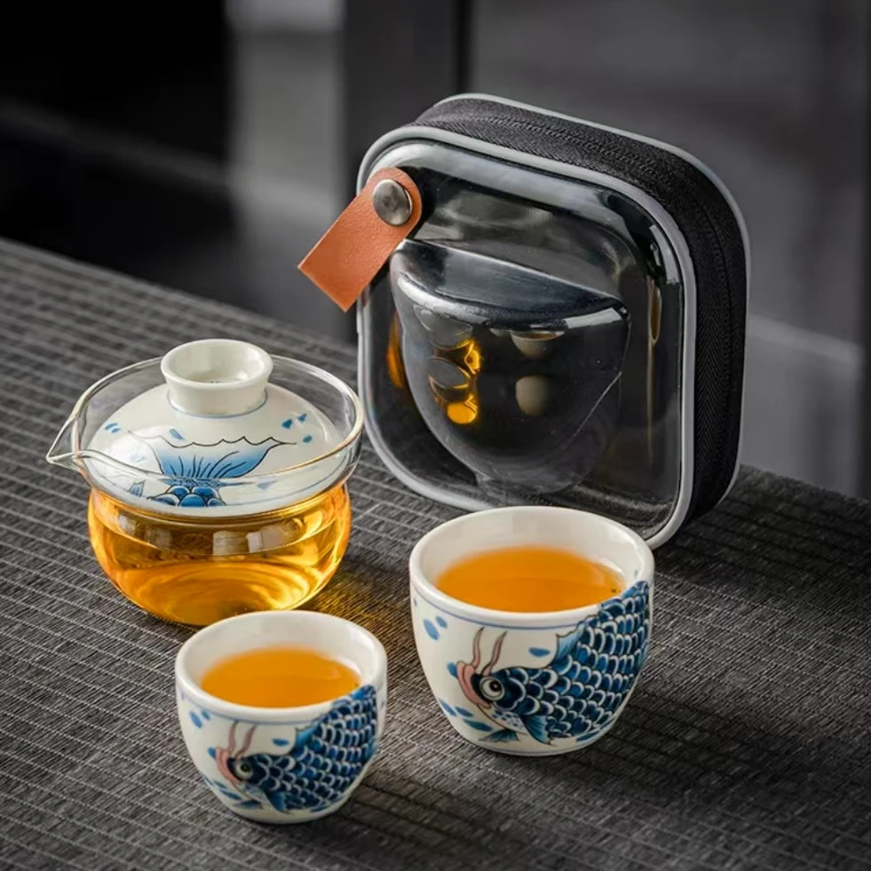 YS335-年年有鱼旅行套（蓝）