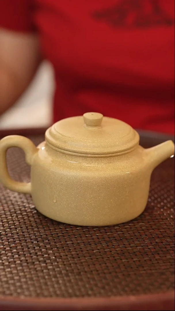 茶壶紫砂大德钟 绿泥 230cc