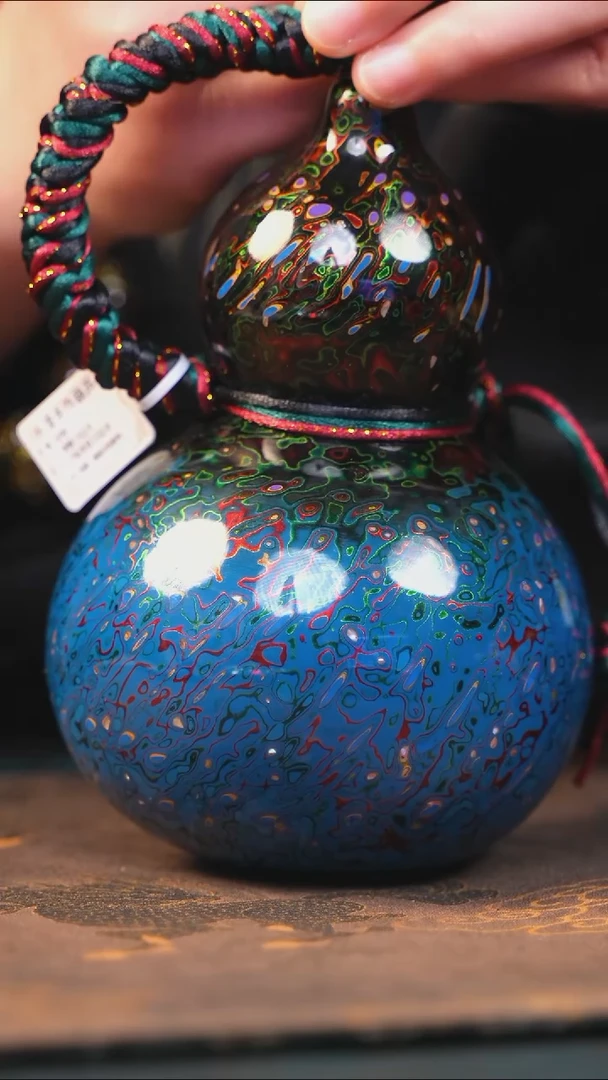 【闪购商品】YP249漆艺酒葫芦不包手串及旋转底座