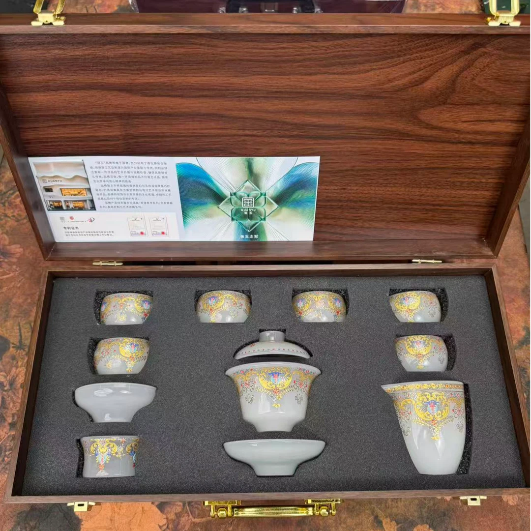 陶瓷御用皇璃琉璃茶具套组