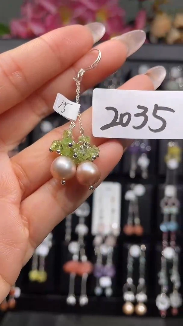 紫晶耳饰银S925镶嵌喜欢拍