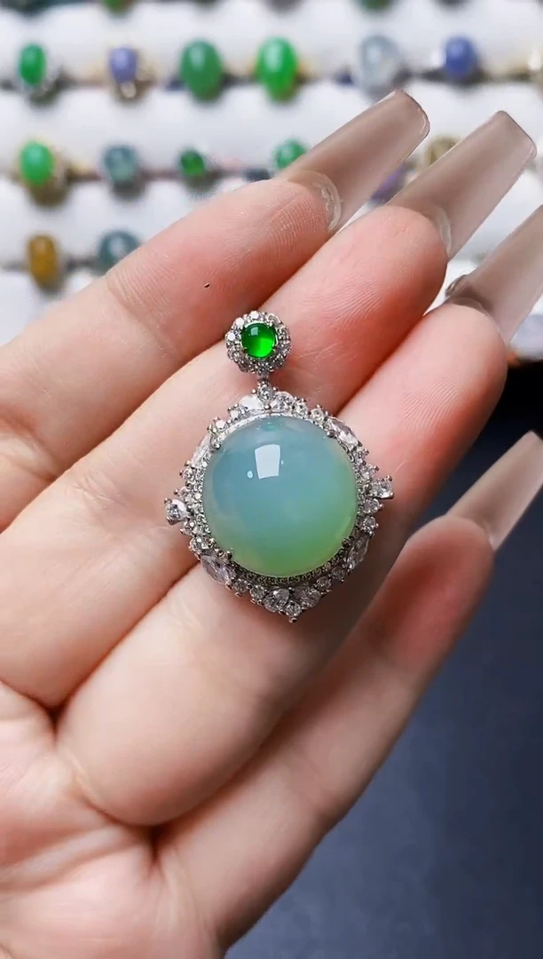 银S925镶嵌戒指翡翠3535