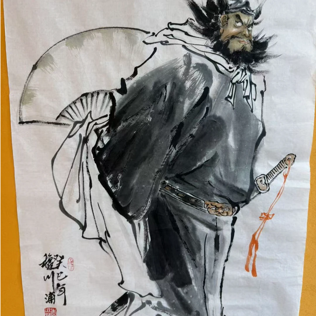 李川蒲精品人物国画作品