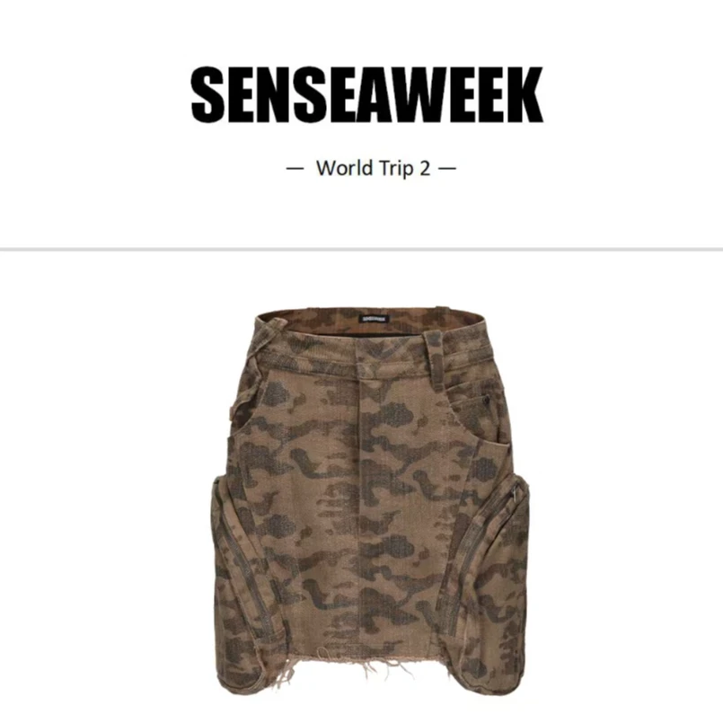 【LOCAT】 senseaweek  迷彩立体袋工装半裙   SA759