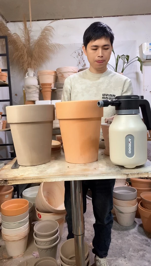 瑕疵无售后20*25红陶+灰陶反比例组合 2盆无托