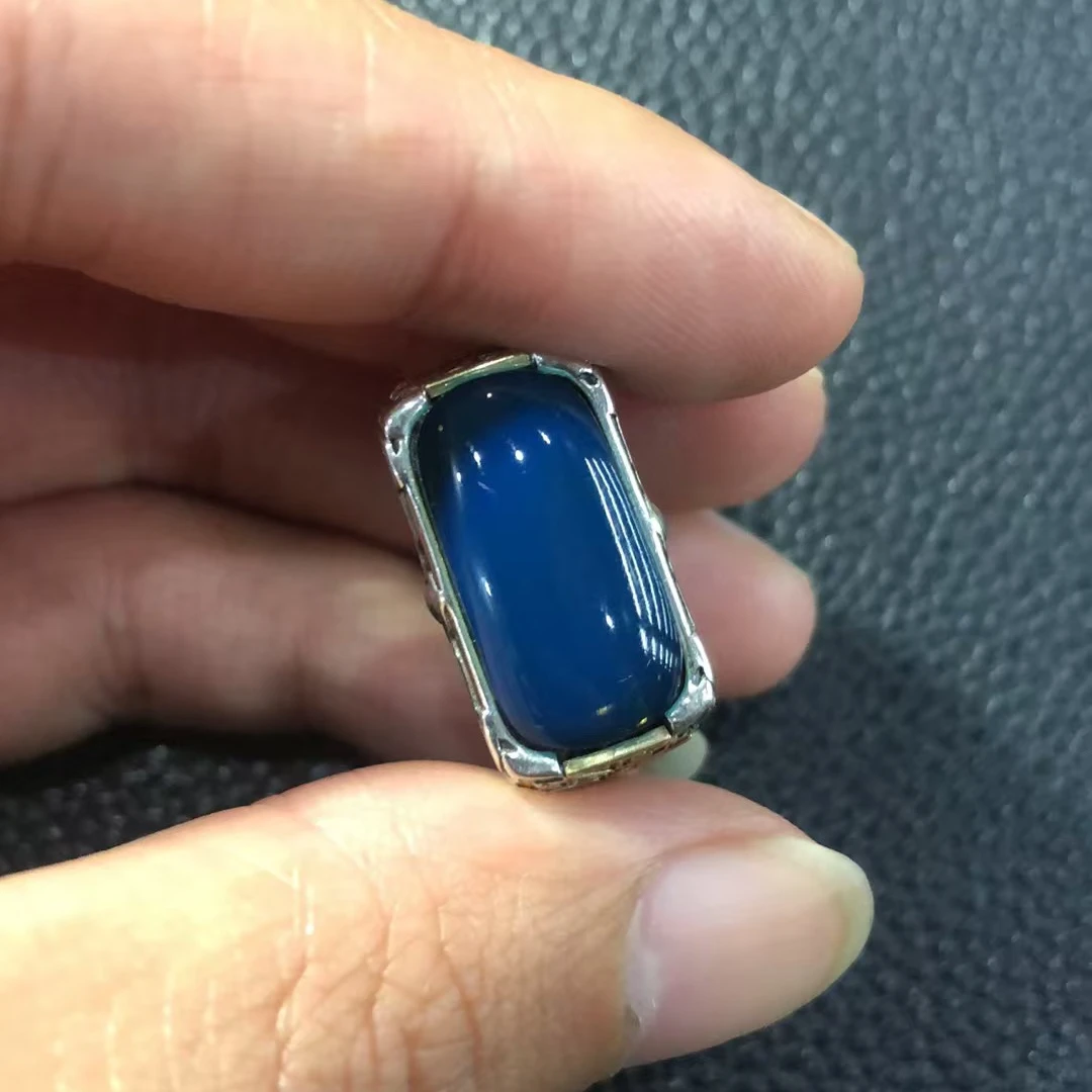 多米尼加蓝珀戒指