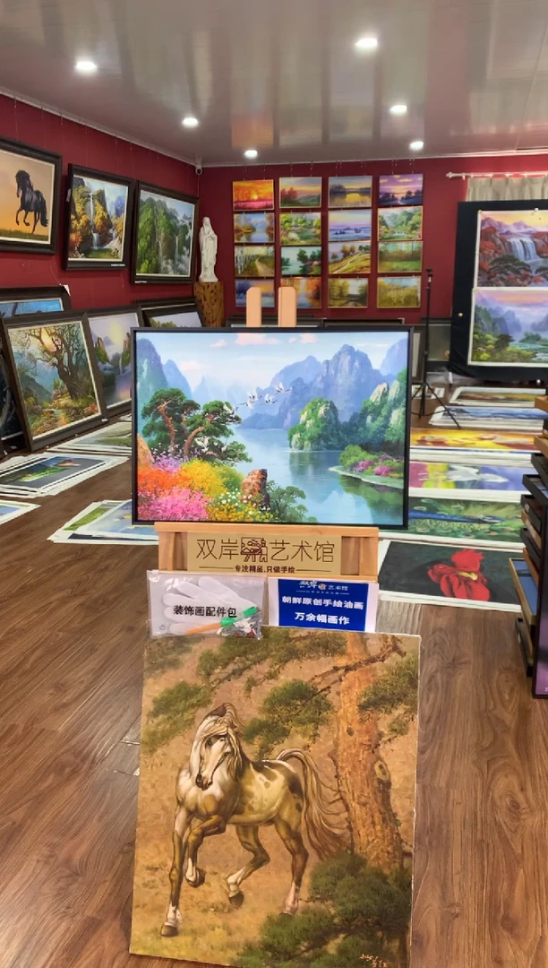 油画【8号】朝鲜原创手绘油画【功勋Ⅰ级画家丨孤品佳作】【顺丰包邮】