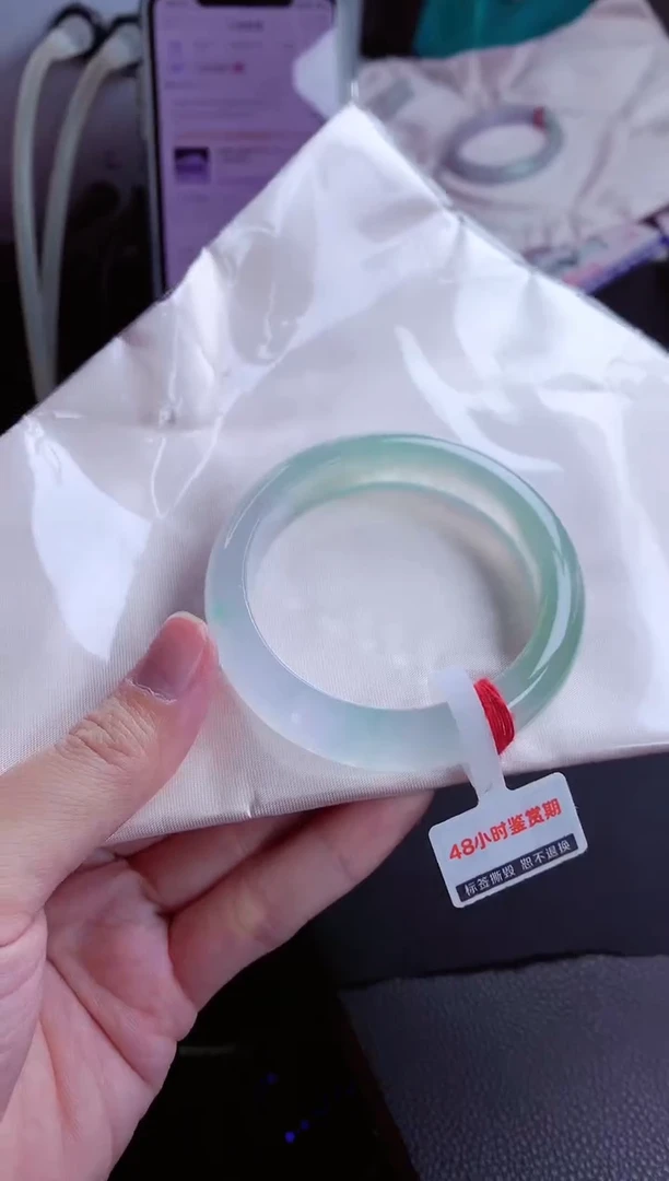 未镶嵌手镯翡翠52（48小时鉴赏期 ）