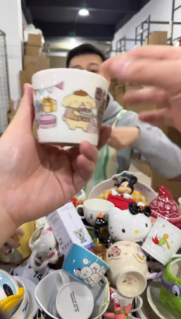 瓷片布丁狗小茶杯