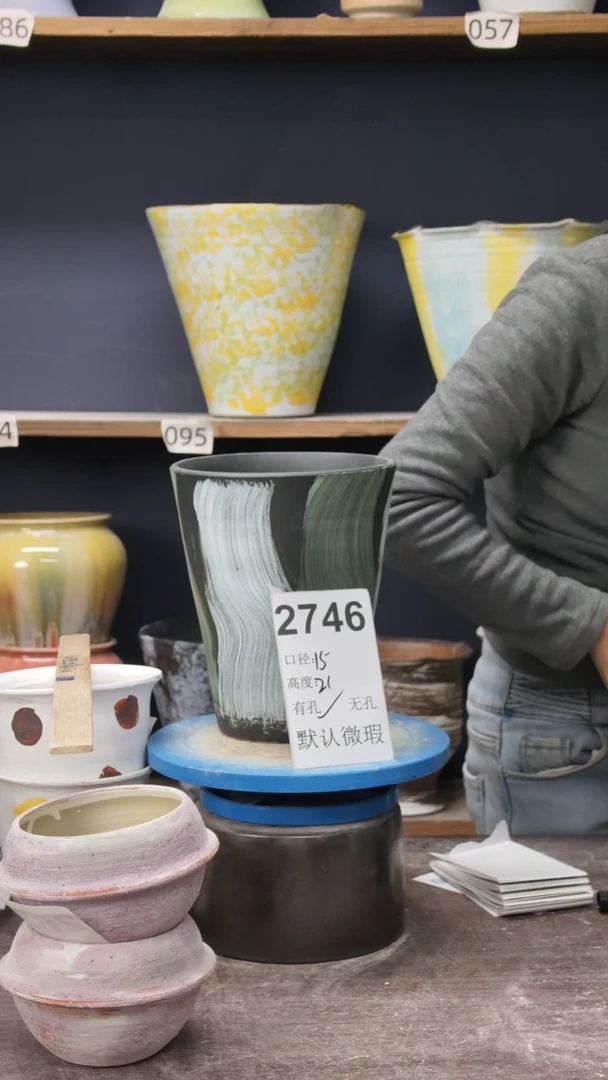 景德镇花盆默认微瑕2746