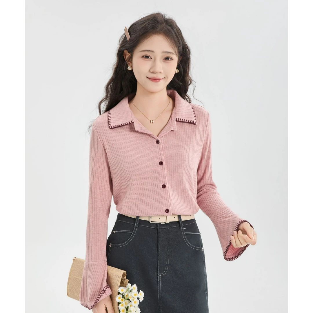 慕兔针织开衫春装女款2025年新款韩系针织衫上衣女装