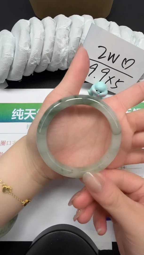 【闪购商品】石英质玉手镯合金213-54.8