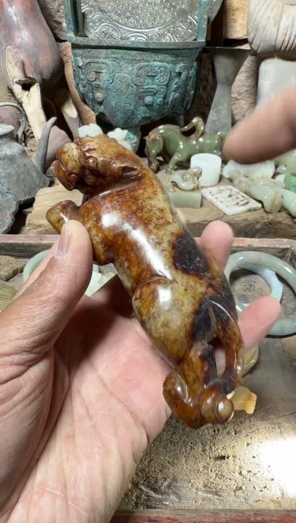 未镶嵌岫岩河磨玉（透闪石质玉）挂件玉器555555