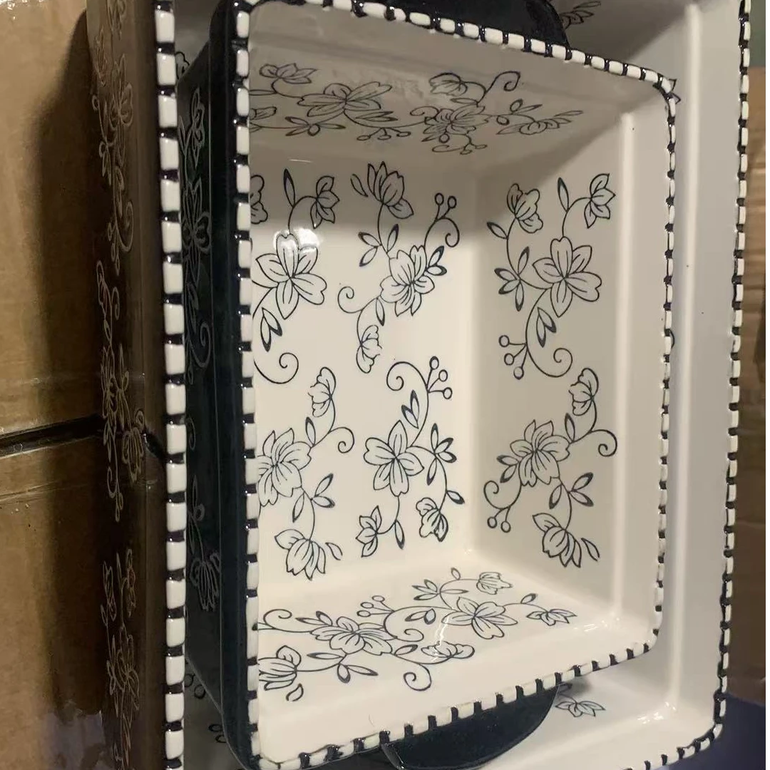 双耳浮雕烤盘10-14寸