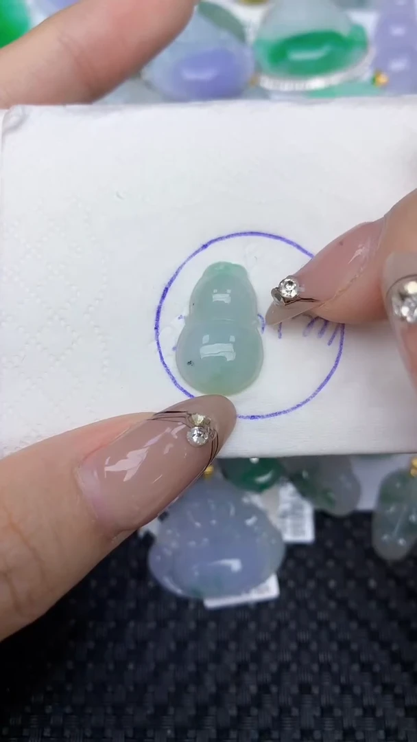 颈饰未镶嵌翡翠天然缅甸翡翠a货百元以上9元证书费自理