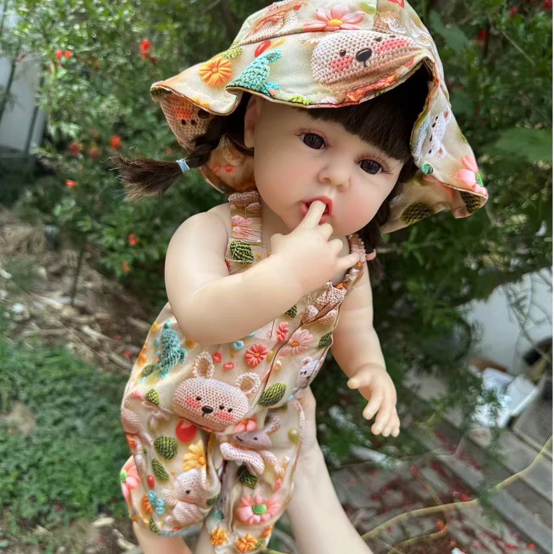 新款米粒仿真换装娃娃全胶可洗澡儿童陪伴娃娃生日礼物