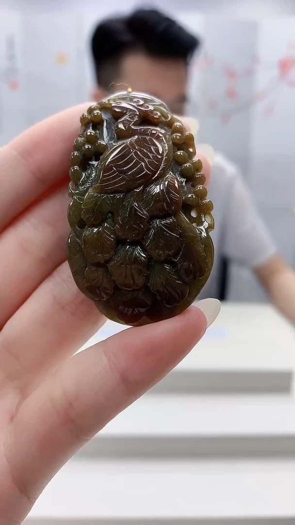 未镶嵌定制翡翠5123ry-毛货挂件31