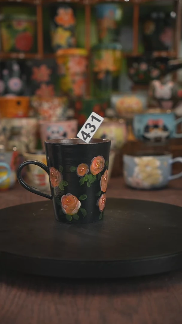 紫砂油画手绘釉下彩431