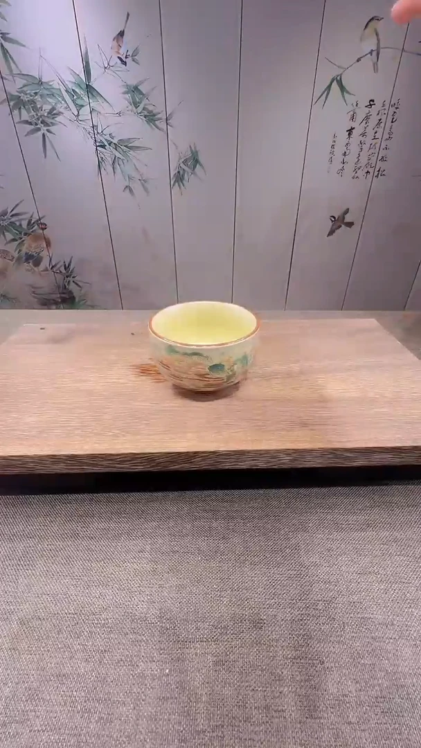 @微光茶器山水铜钱禅定主人杯TJ084