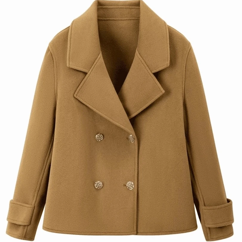 H27韩版大衣时尚气质修身短款外套