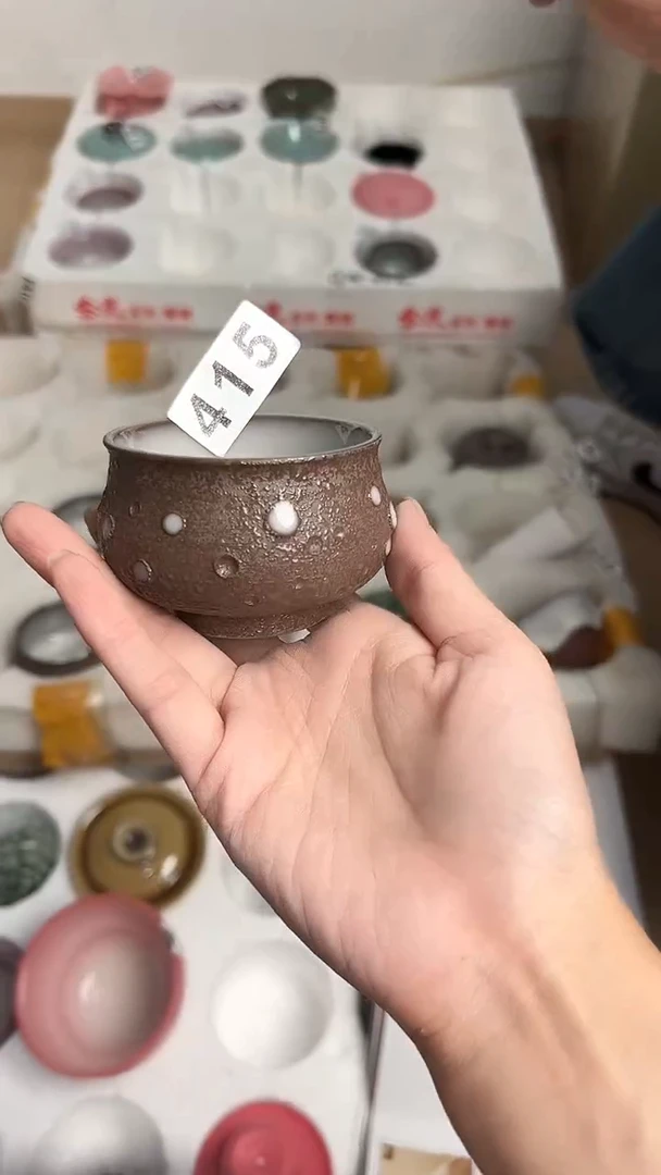 龙泉云间青瓷小米茶器