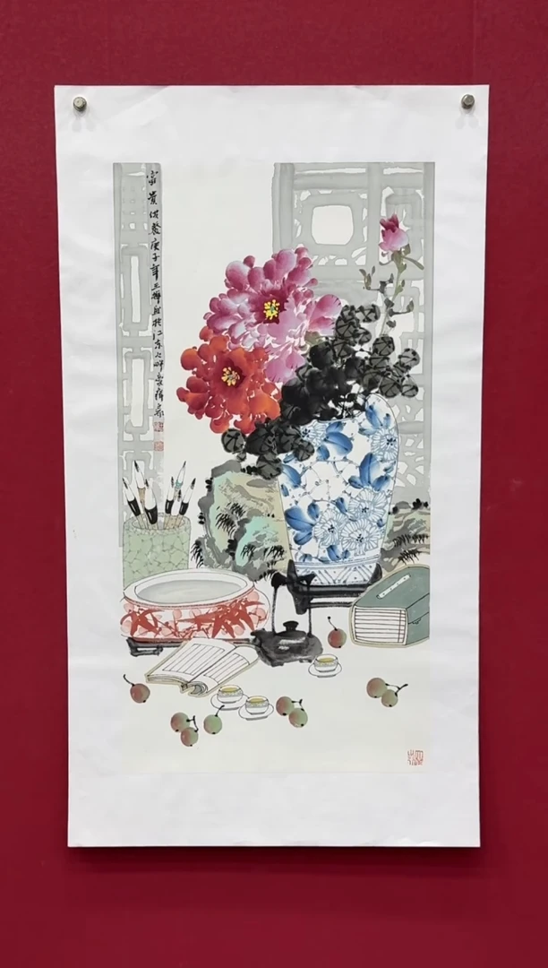 国画国画绘画山水花鸟