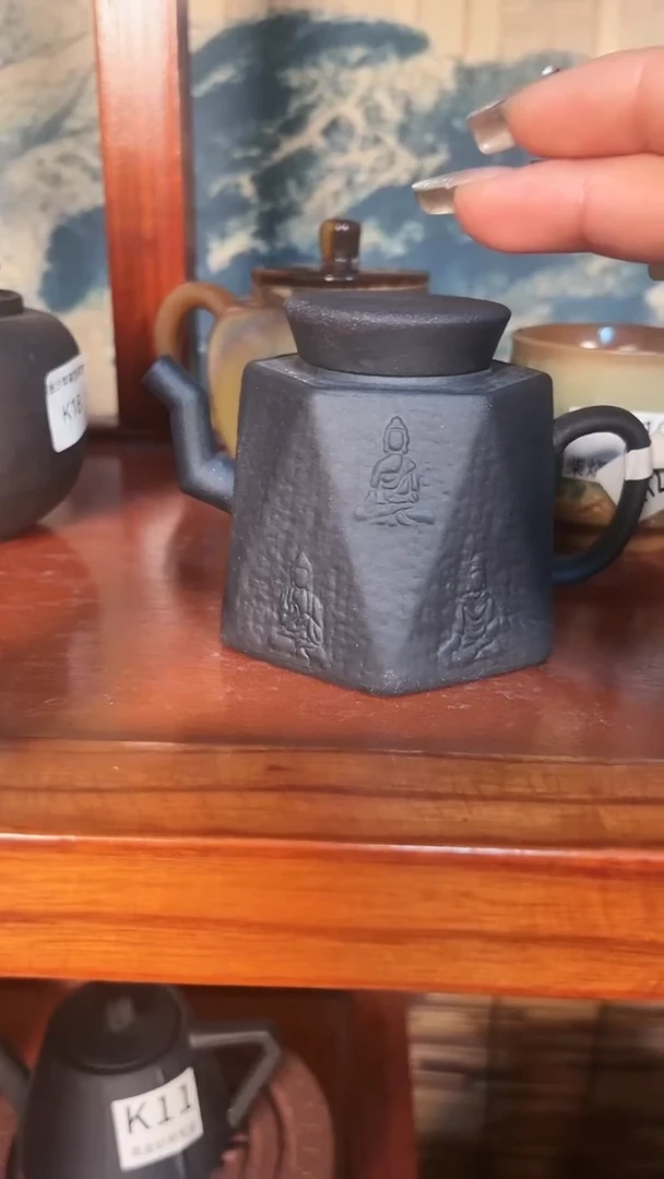【闪购商品】K12黑金砂万佛壶全手老岩泥