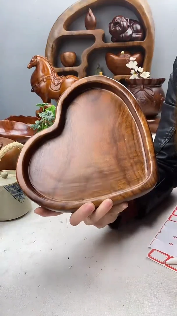 柏木（崖柏）A10精品爱心干泡/尺寸23*20*4