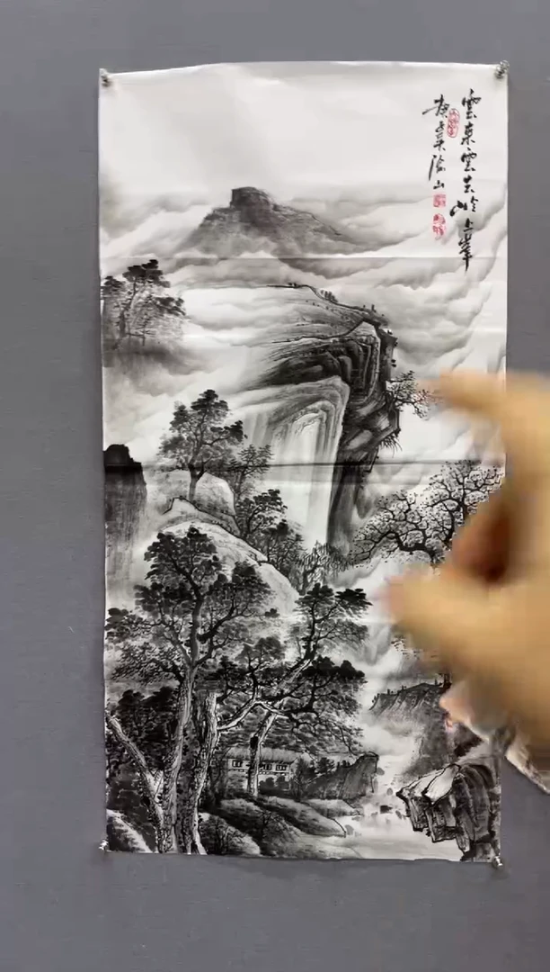 国画渝山8平尺精品作品