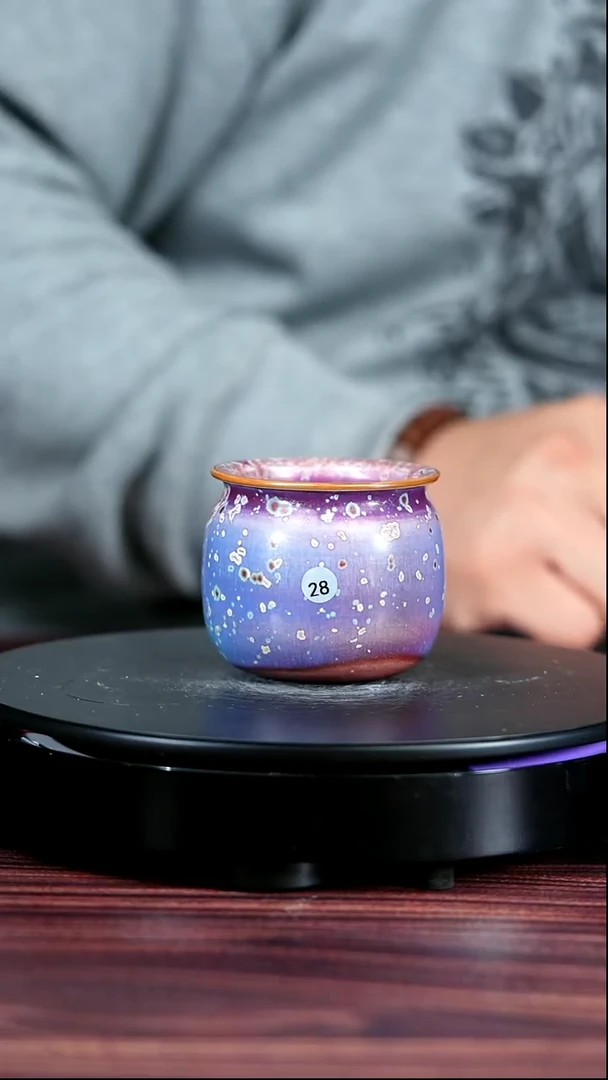 28#陈亚龙一级品原矿钧瓷福袋杯