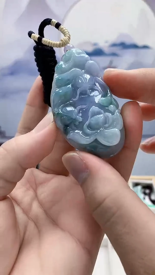 未镶嵌定制翡翠4898bb-毛货挂件51
