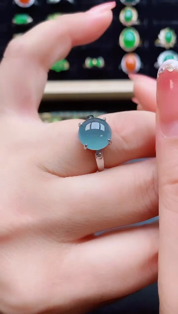 【闪购商品】翡翠戒指银S925镶嵌212121