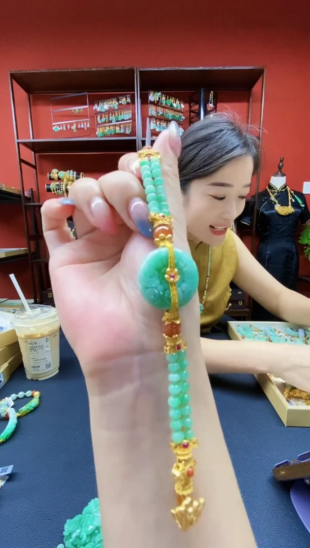 颈饰未镶嵌翡翠翡翠手链
