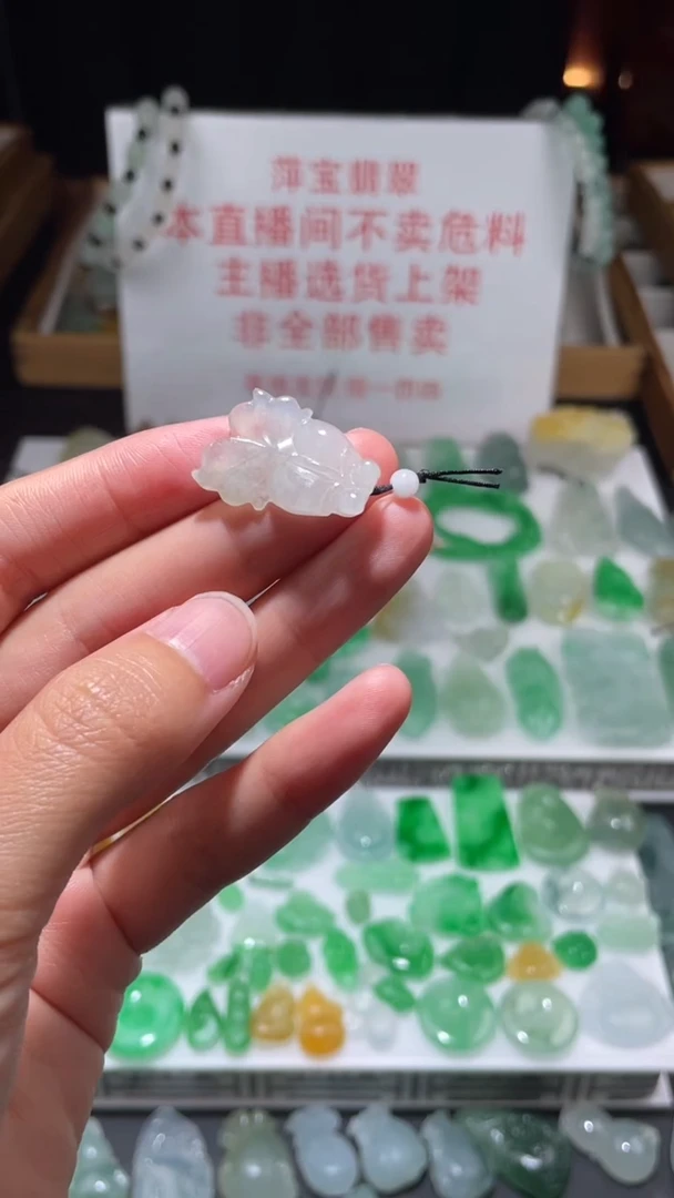 翡翠未镶嵌颈饰挂件其它+0