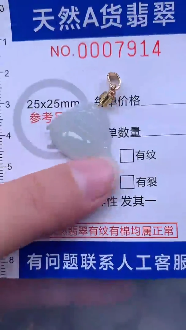 翡翠未镶嵌吊坠(不含链)1