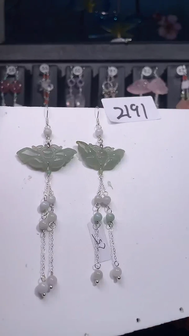 银S925镶嵌耳饰紫晶喜欢拍