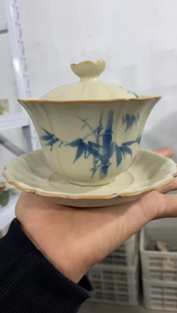 微微瑕疵茶杯茶具盖碗【安全包装不带礼盒】