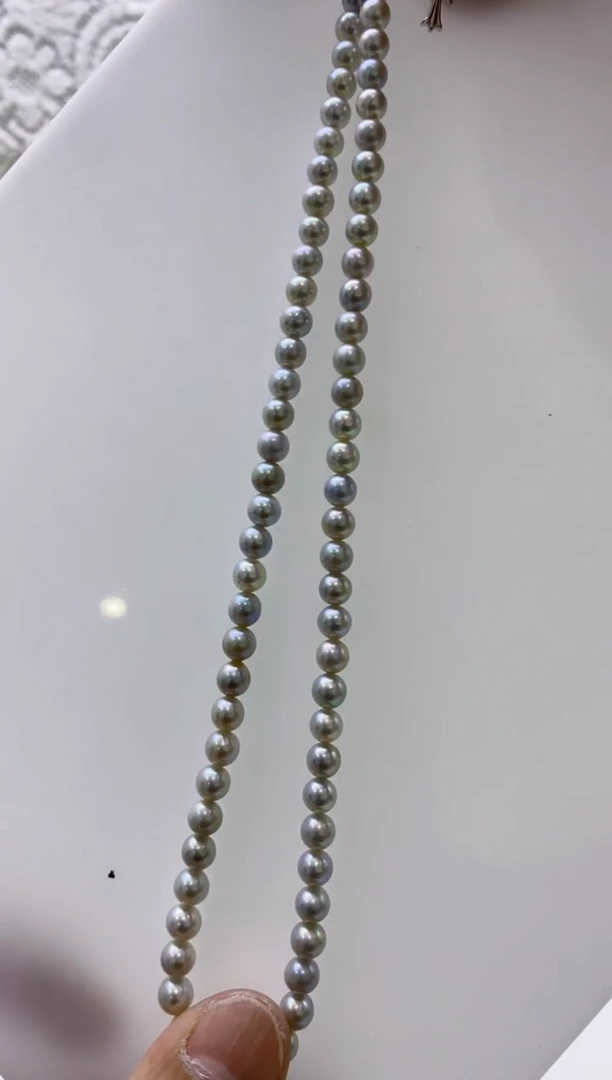 未镶嵌海水珍珠BG珍珠串链@@P1128