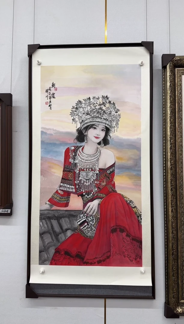 国画贺润川-国画人物8平尺